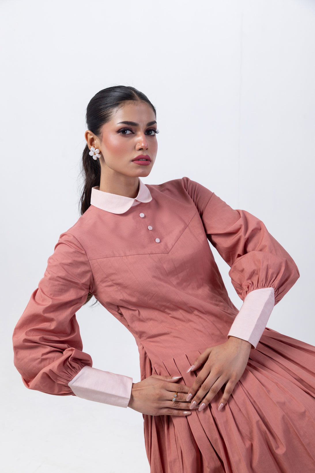 Poised Pleats — front view